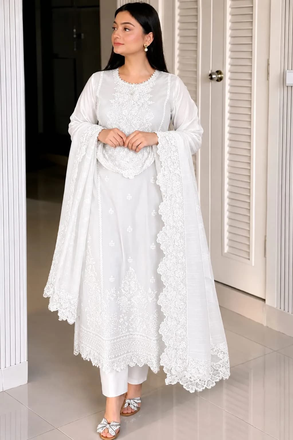 Embroidery Three Piece